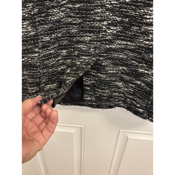 Free People Boucle Jacket Coat XS Tweed Boucle Textured Blazer Chevron - Picture 6 of 14